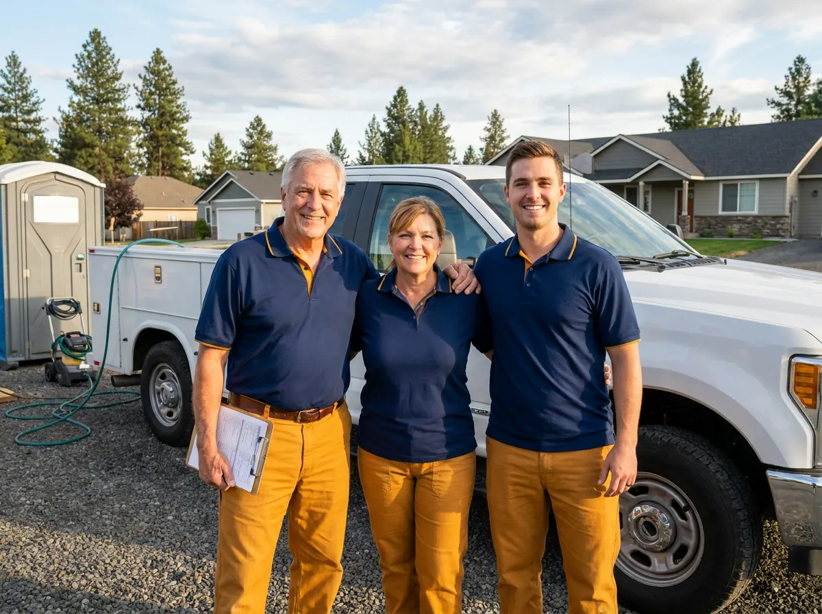 Lilac City Portable Toilet Rental portable toilet rentals team in Spokane, WA